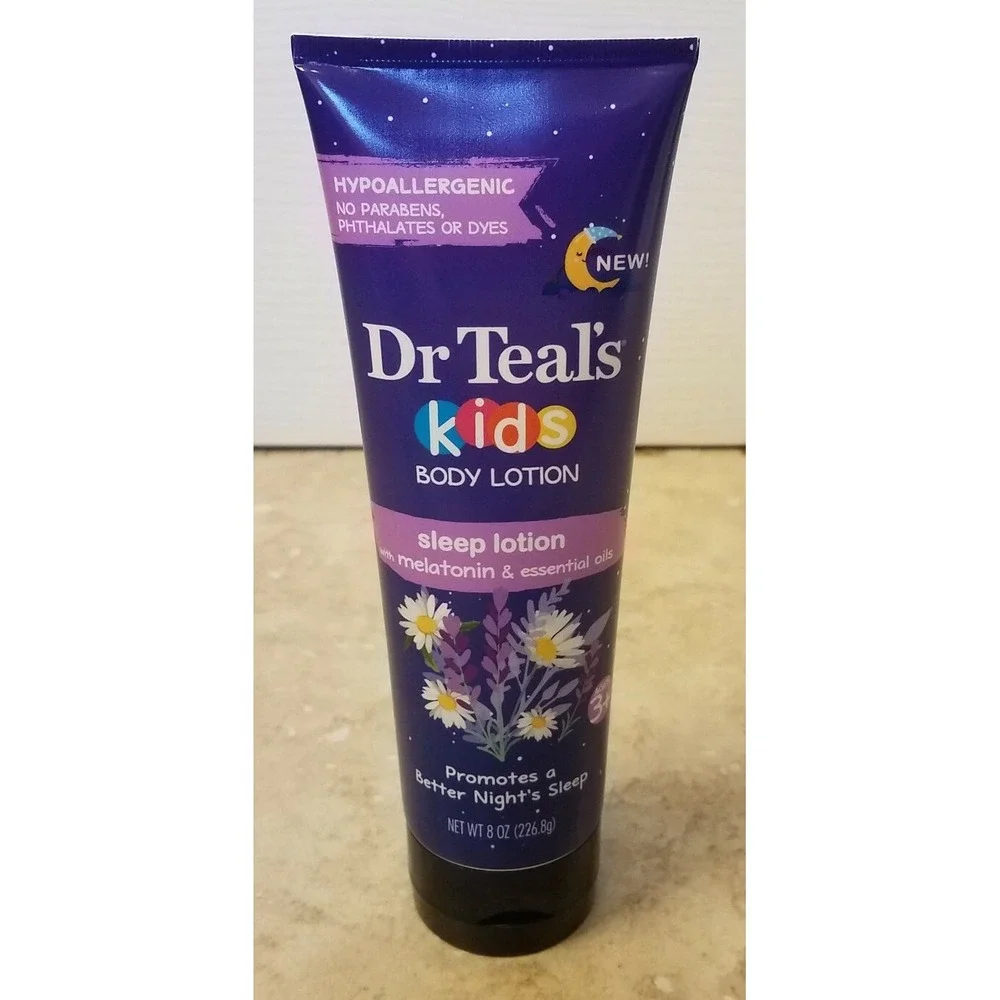 Dr‎ Teal's Kids Melatonin & Essential Oil Combo Set Sleep Bath Soak & Lotion NEW